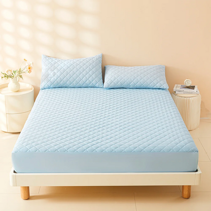 Waterproof Quilted Mattress Protector – 3D Air Fabric Deep Pocket Cover