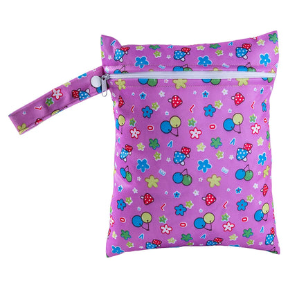 Waterproof Wet Dry Diaper Bag 20x25cm PUL Zipper Pouch