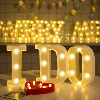 LED Marquee Letter & Number Lights – Alphabet Night Light Decor