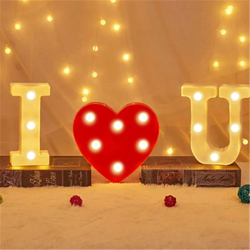 LED Marquee Letter & Number Lights – Alphabet Night Light Decor