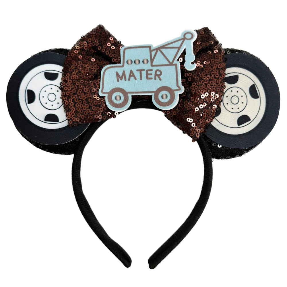 Mouse Ears Headband with Sequins & Bow – Kids & Adults