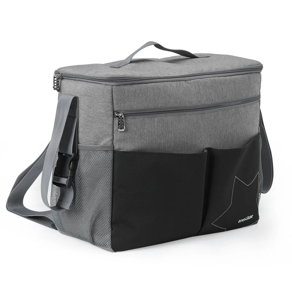 Large Capacity Diaper Bag Backpack – Travel Nappy Bag with Anti-Loss Zipper