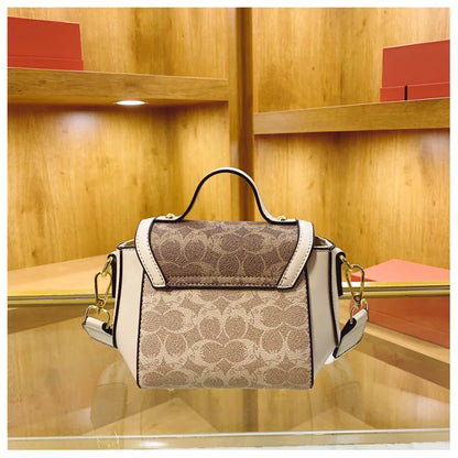 Women's Retro Printed Small Square Crossbody Bag