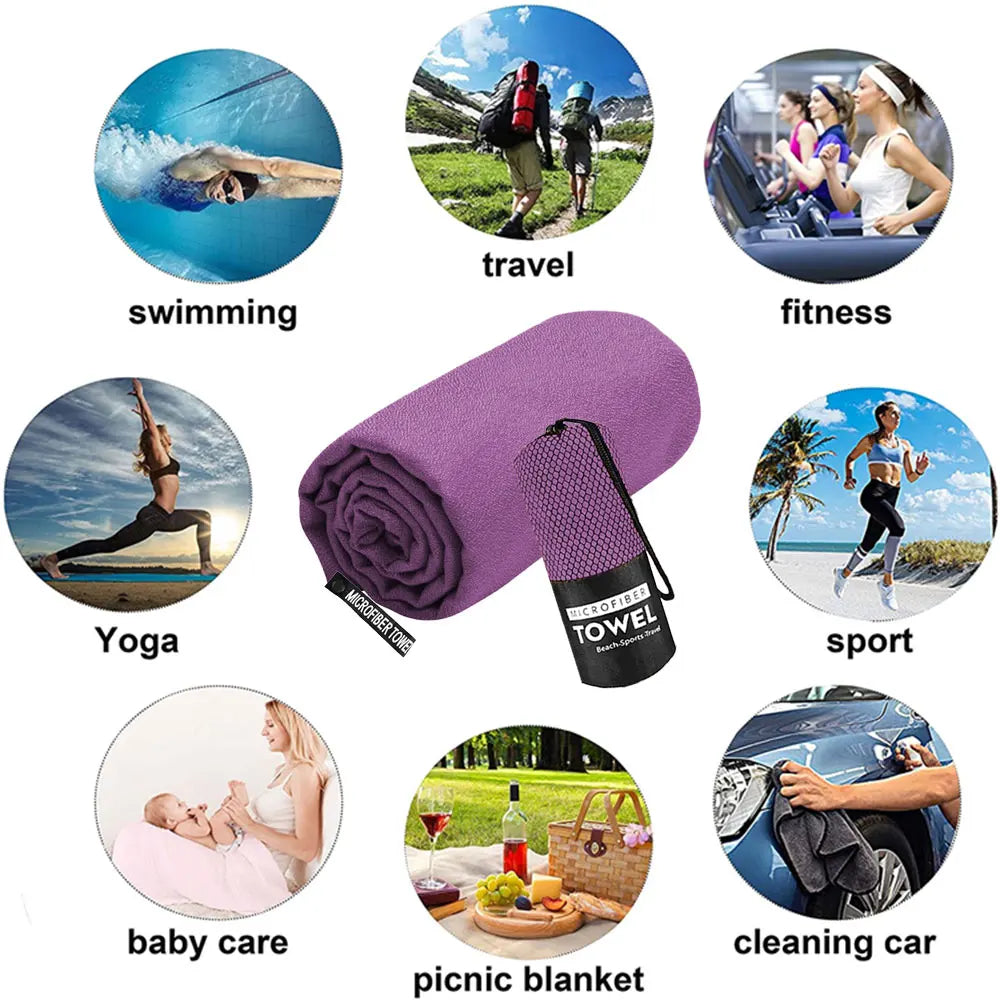 Microfiber Towel – Quick-Dry Sports, Beach & Travel Towel