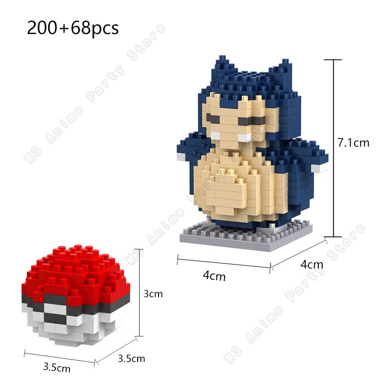 Pokemon Micro Building Blocks Set – Pikachu, Gengar, Charizard & More