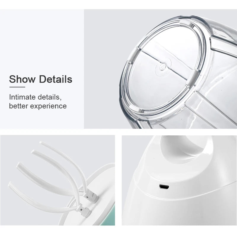 Electric Milk Frother & Whisk – USB Rechargeable Handheld Mixer