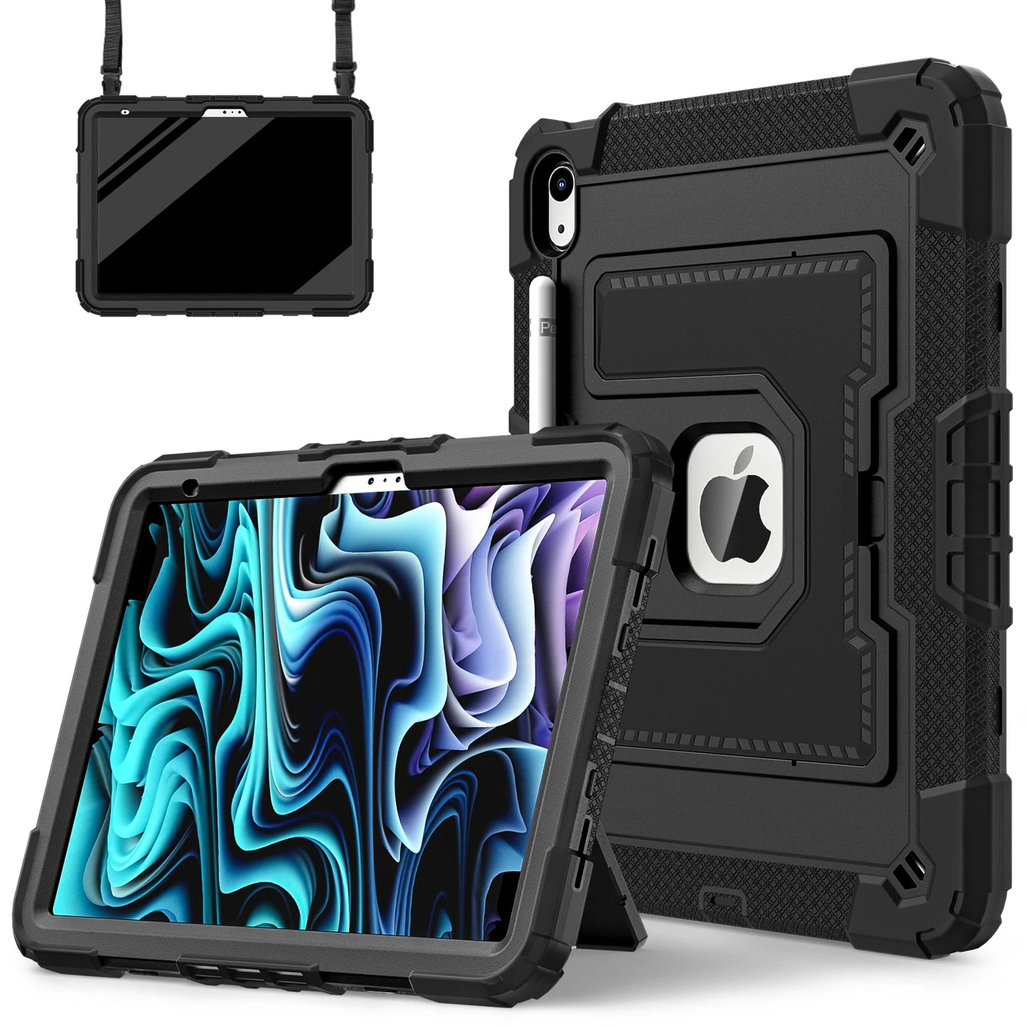 iPad Rugged Stand Case – PC & Silicone, All Models
