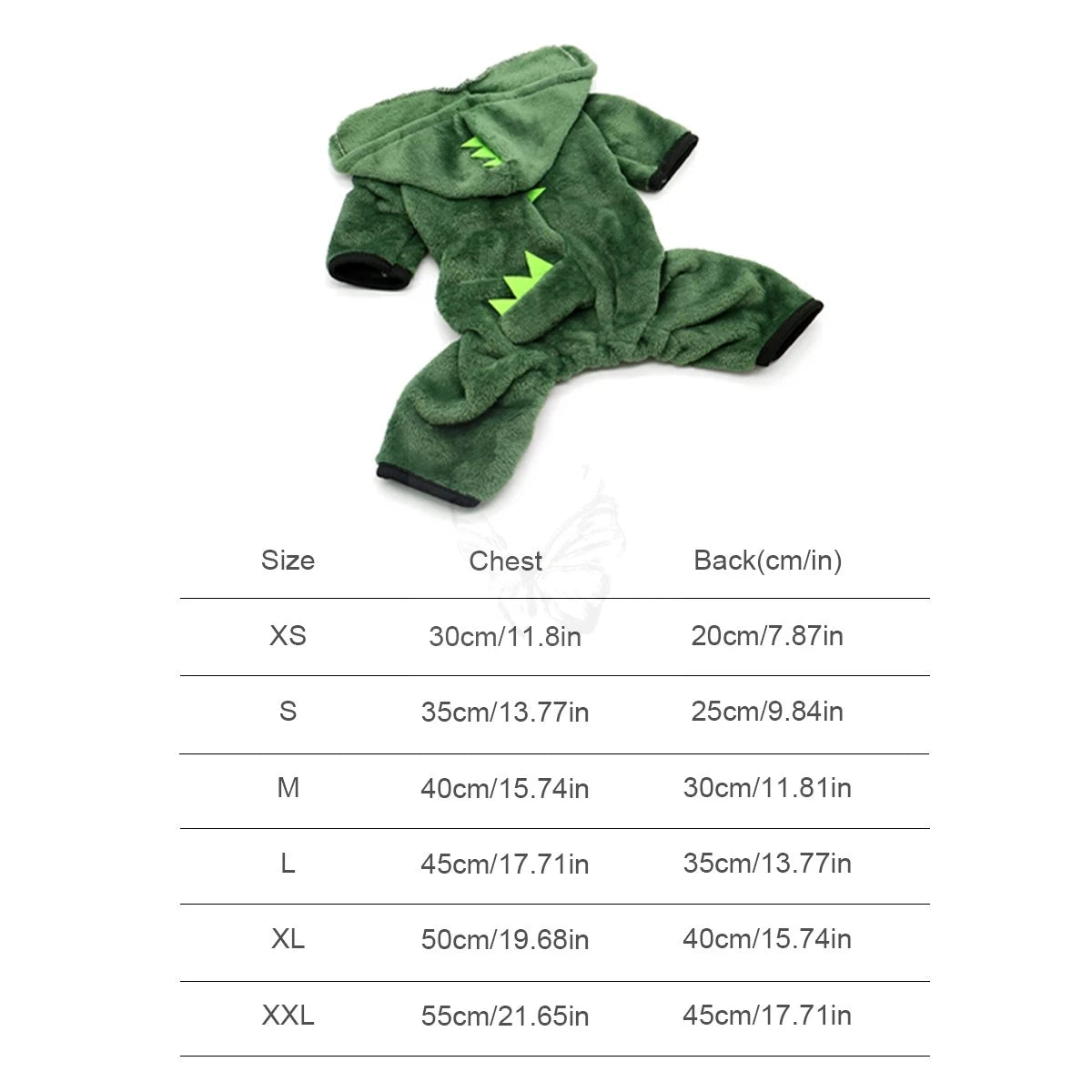 Halloween Dinosaur Fleece Hoodie Costume for Cats and Small Dogs