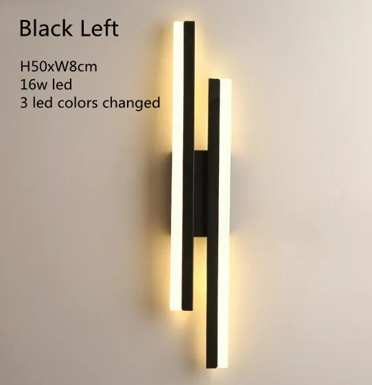LED Wall Sconce – Modern Acrylic Pipe Lamp for Bedroom & Living Room