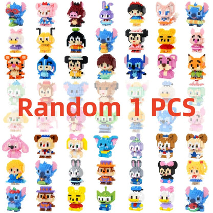 Disney Character Mini Building Blocks Set – Micro Bricks Figures 135–214 PCS