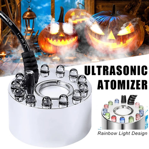 Mini LED Fog Machine Mist Maker with Pond Fogger & AC Adapter