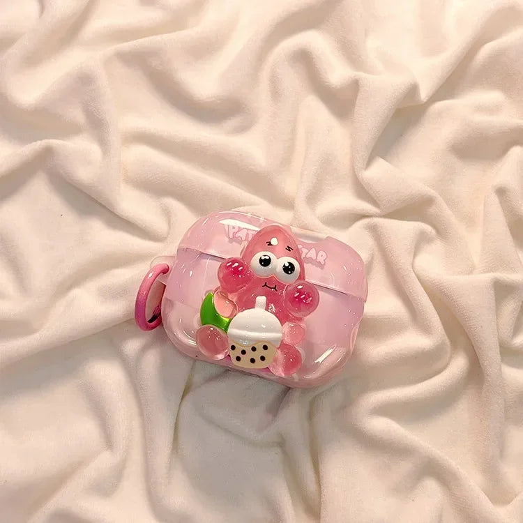 Cute 3D Mr. Krabs AirPods Case – Fun Cartoon Character Cover