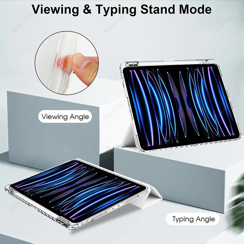 iPad Case with Pencil Holder – Smart Folio Cover