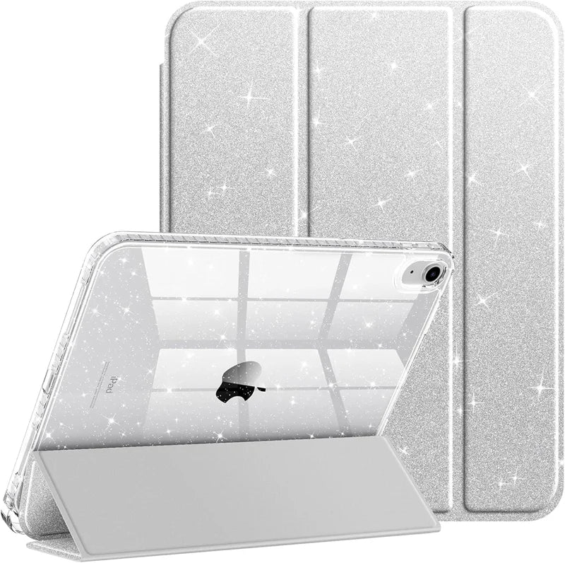 iPad Case with Pencil Holder Smart Glitter Cover – Pro, Air, Mini, All Gen