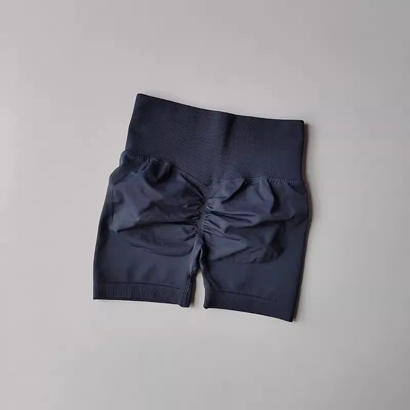 High-Waist Yoga Shorts for Women – Butt Lift Fitness Shorts