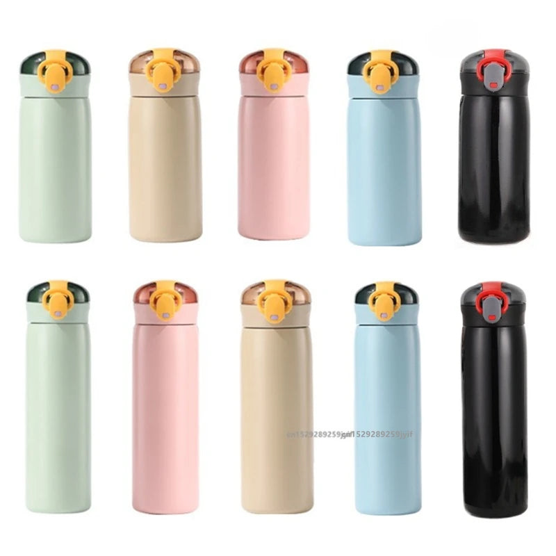 Kids Stainless Steel Insulated Water Bottle with Straw 10.8oz / 15.6oz