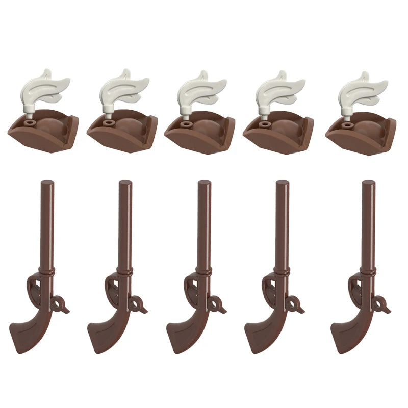 Medieval Military Building Blocks Parts – Castle Knights Weapons Accessories