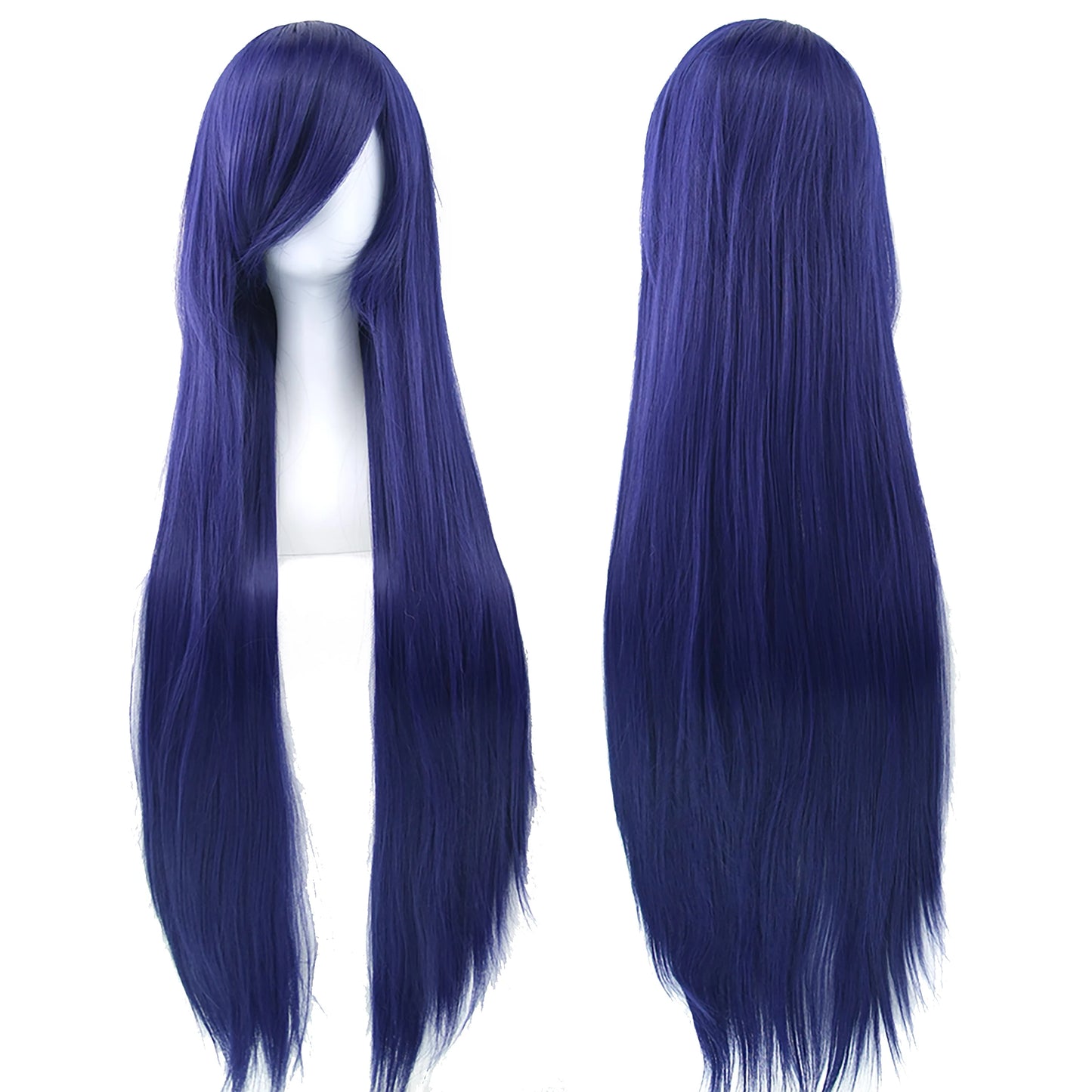 80cm Long Synthetic Cosplay Wig – Straight Hair, 36 Colors