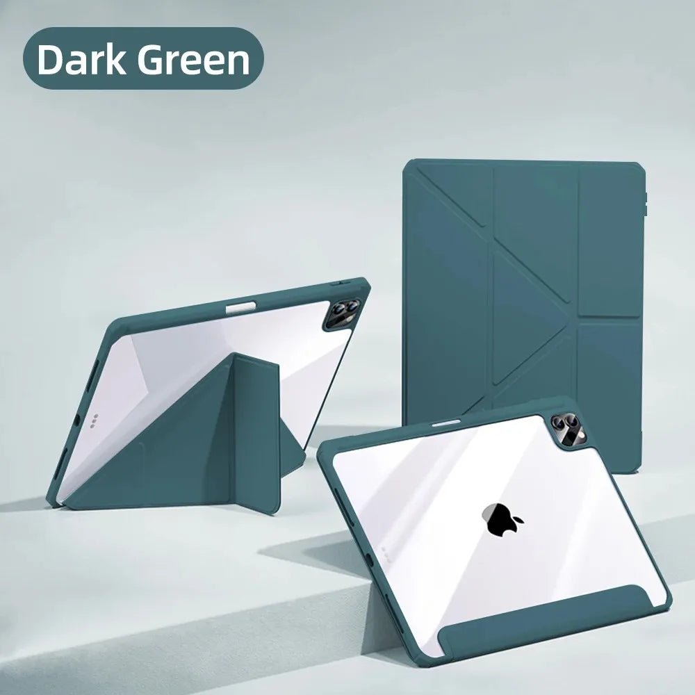 iPad Case with Pencil Holder – Compatible with iPad Air, Pro, Mini, 5th–11th Gen & M2/M3/M4