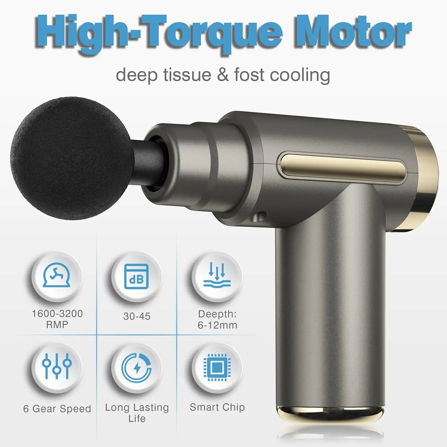 Percussion Massage Gun – Compact Deep Tissue Massager