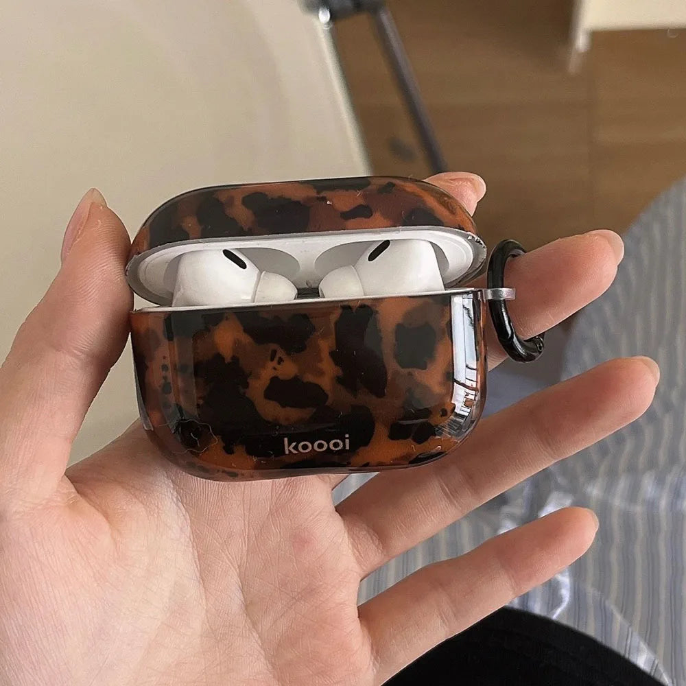 Leopard Print AirPods Case – Soft Protective Cover for AirPods 1/2/3/4, Pro & Pro 2