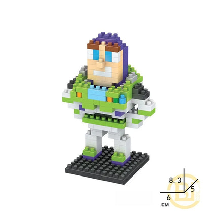 Mini Building Block Cartoon Figure – Desktop Ornament & Room Decor