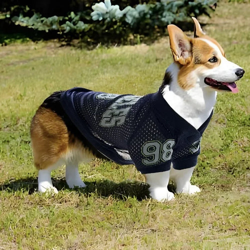 Mesh Breathable Dog Basketball Jersey Sport T-Shirt for Large & Small Dogs