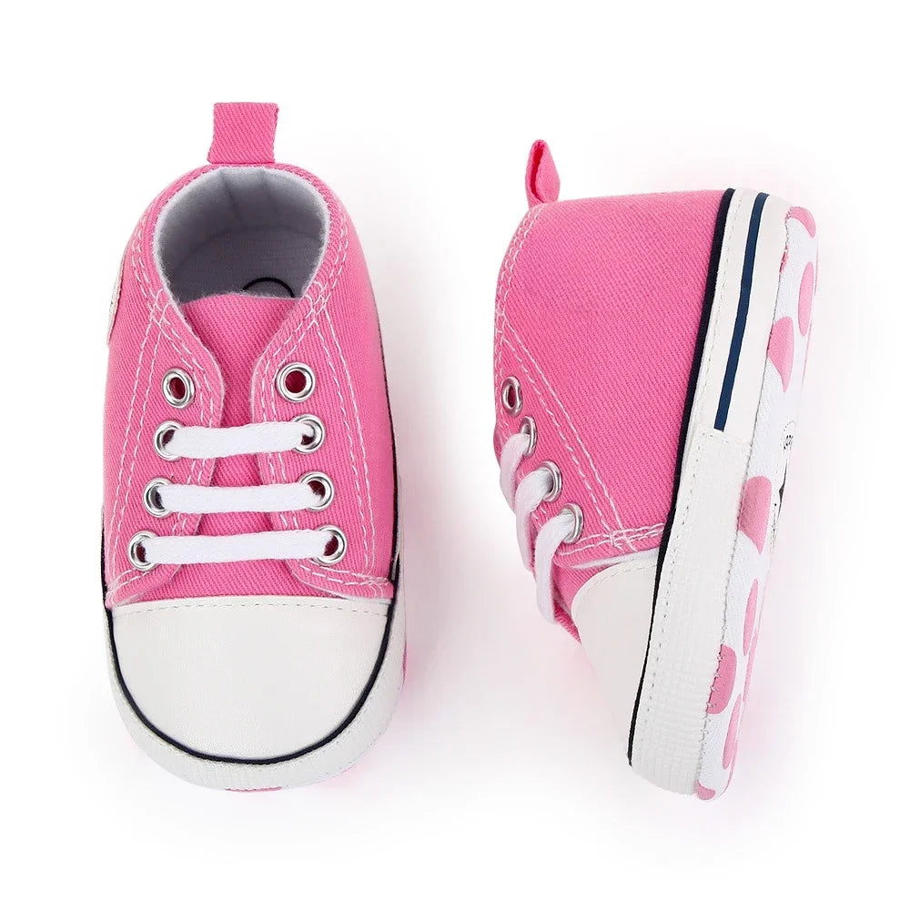Baby Canvas Sneakers – Soft Sole First Walkers for Boys & Girls