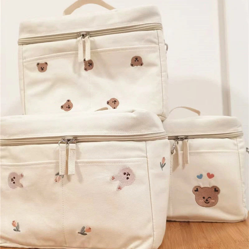 Baby Bottle Cooler Bag Insulated Thermal Mommy Stroller Organizer