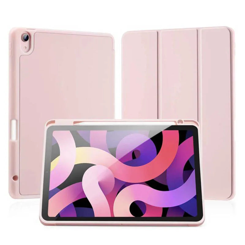iPad Case with Pencil Holder – Slim Trifold Smart Cover
