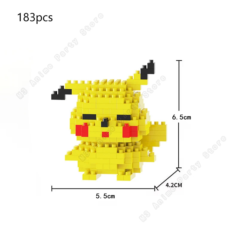 Pokemon Micro Building Blocks Set – Pikachu, Gengar, Charizard & More