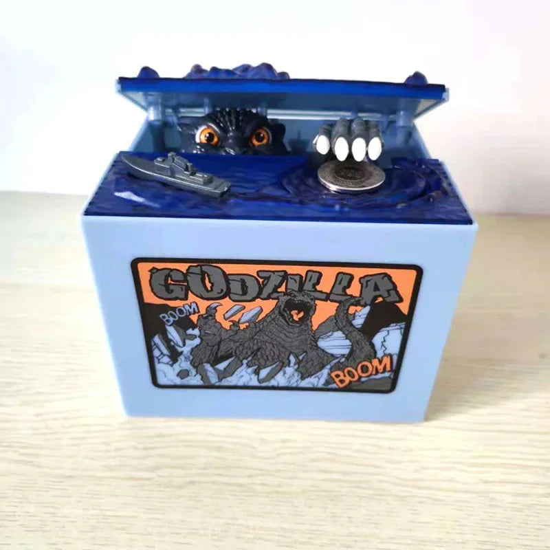 Godzilla Piggy Bank – Kids & Adults Coin Money Box
