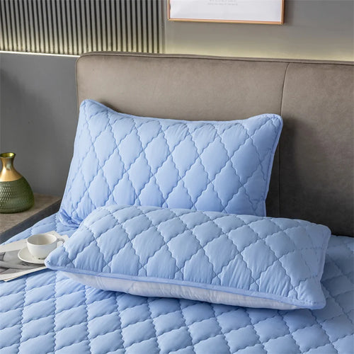 Waterproof Quilted Pillowcase – Breathable, Kid & Pet Friendly, 6 Colors