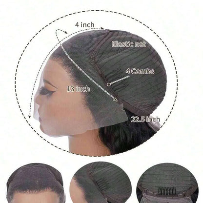 Bone Straight Lace Front Human Hair Wig 13x4 13x6 HD Lace
