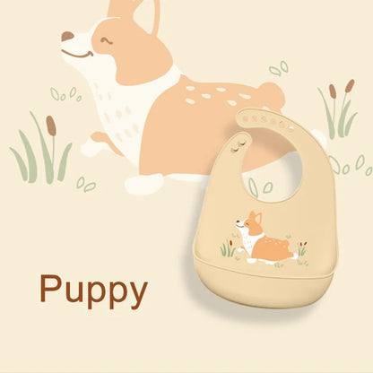 Silicone Baby Bib with Food Catcher – Waterproof & Soft