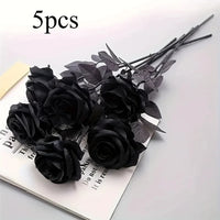 Black Roses 5PCS