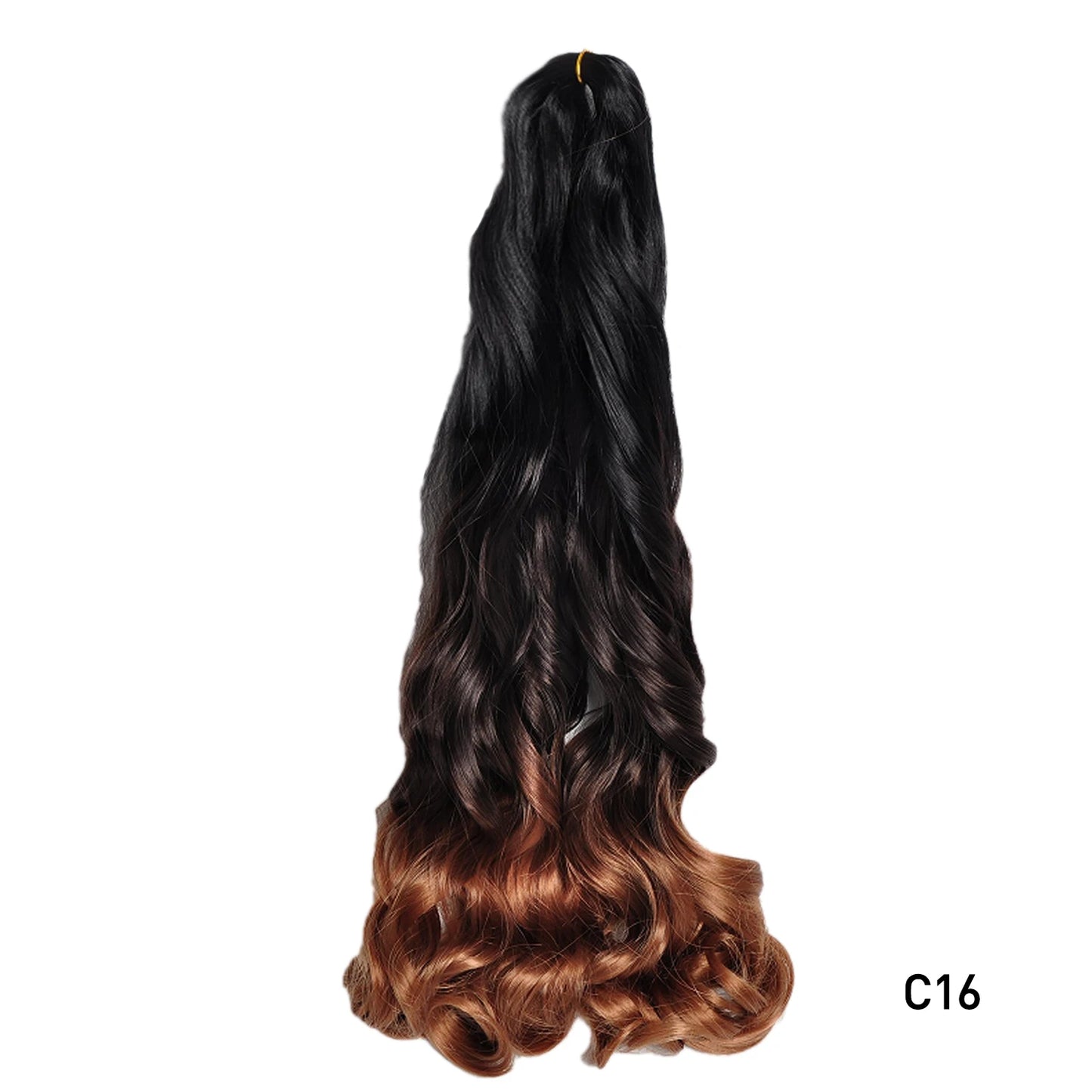 French Curl Braiding Hair 24 Inch – Pre-Stretched Synthetic Spiral Braids for Women