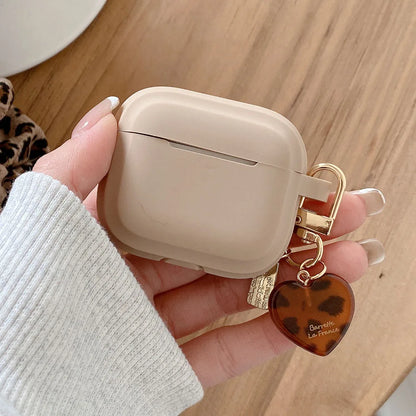 Silicone AirPods Case with Cute Cat Heart Keychain