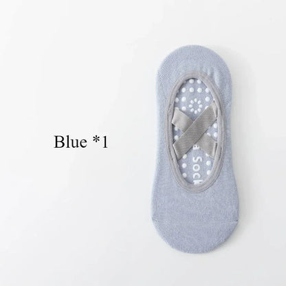 Non-Slip Yoga Socks for Women – Backless Ballet & Pilates Grip Socks