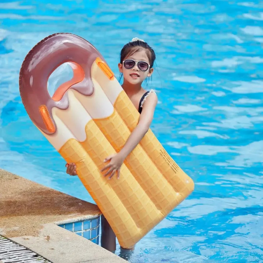 Inflatable Kids Pool Float Board with Handles
