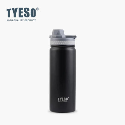 TYESO 25oz Vacuum Insulated Sports Water Bottle 750ml Stainless Steel