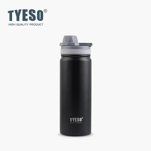 TYESO 25oz Vacuum Insulated Sports Water Bottle 750ml Stainless Steel