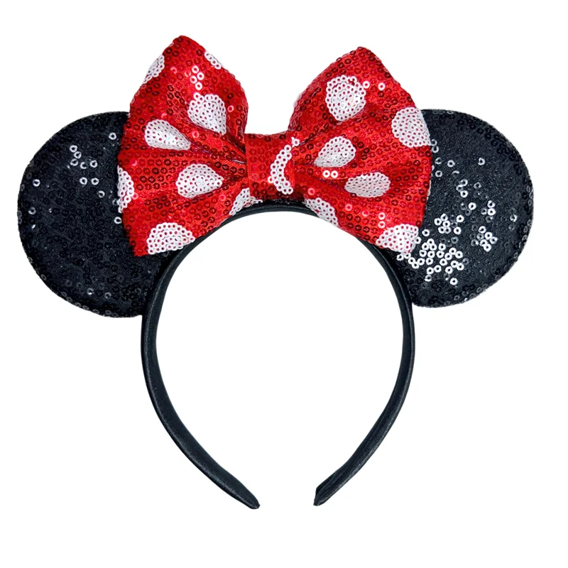 Disney Mouse Ear Headband Sequin Bow for Girls Adults Halloween Party