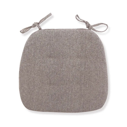 Cotton Linen Chair Cushion – Breathable U-Shape Seat Pad with Ties
