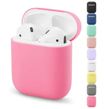 Silicone AirPods 1 & 2 Case – Soft Anti-Drop Protective Cover