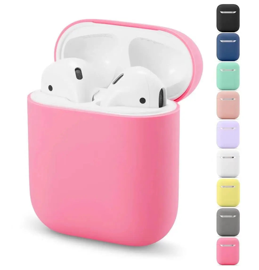 Soft Silicone AirPods Case Cover – AirPods 1 & 2