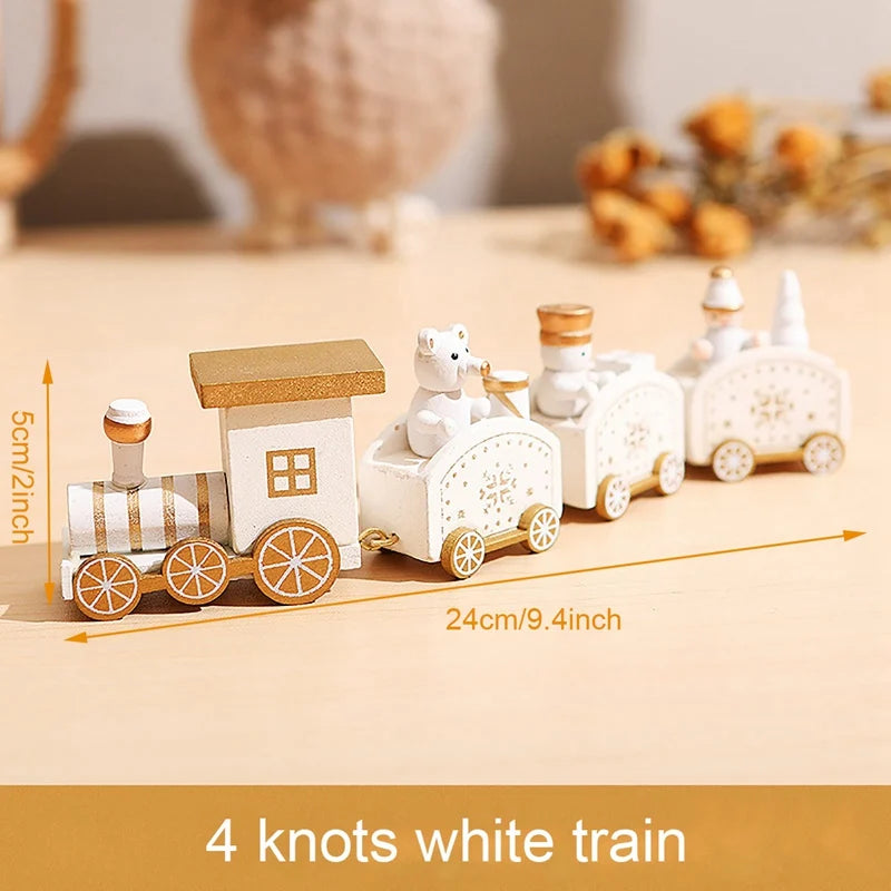 Christmas Wooden Train Decoration – Festive Holiday Ornament