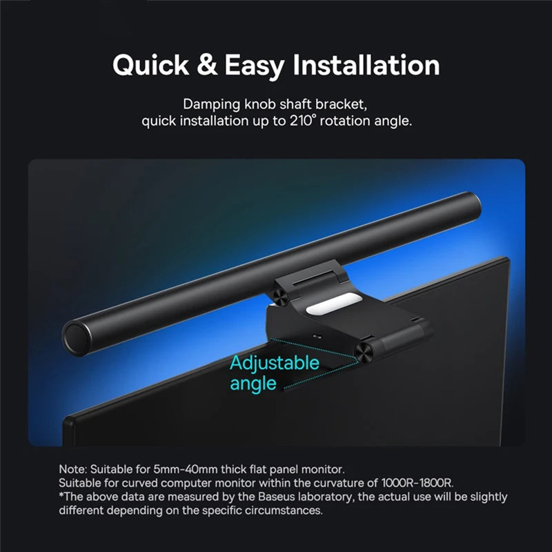 Baseus Monitor Screen Light Bar – USB Desk Lamp for Study & Work