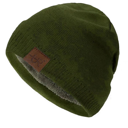 Fur Lined Knit Beanie – Unisex Warm Winter Hat