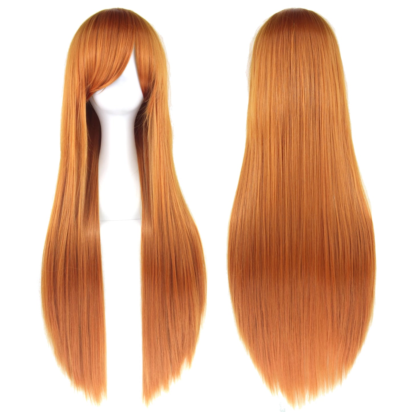 80cm Long Synthetic Cosplay Wig – Straight Hair, 36 Colors